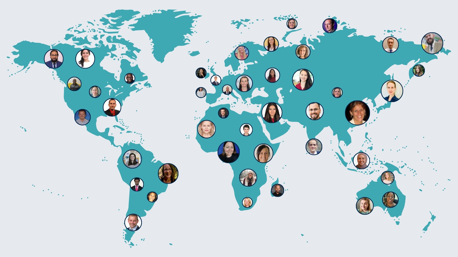 Teacher Horizons ambassadors on world map